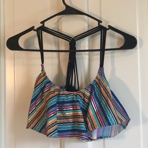 Victoria’s Secret Pink Aztec Braided Back Swim Top